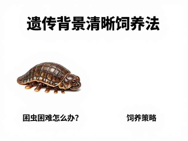 公母分辨指南,蜕皮困难怎么办?遗传背景清晰饲养法