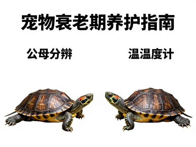 公母分辨与温湿度计,宠物龟衰老期养护指南