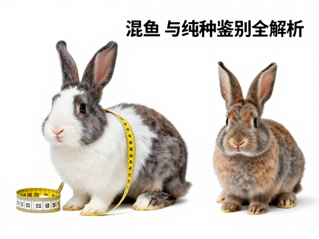幼兔鉴别指南，用软尺量体型，混血与纯种鉴别全解析