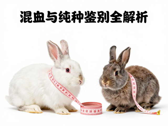 幼兔鉴别指南，用软尺量体型，混血与纯种鉴别全解析