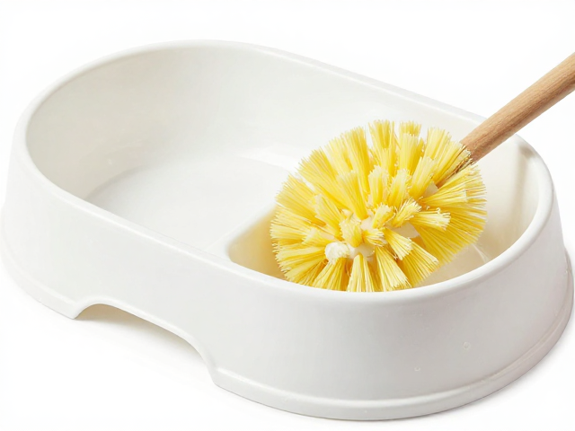 宠物食盆水盆怎么洗？用软毛刷轻松清洁，呵护宠物健康