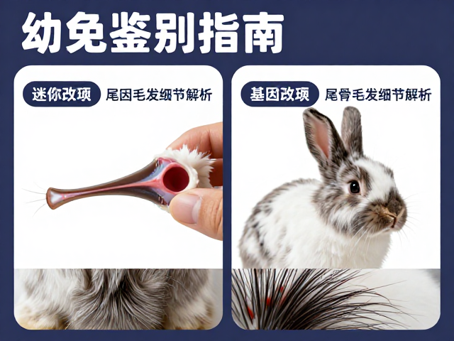 幼兔鉴别指南，迷你儒兔基因改良与尾骨毛发细节解析