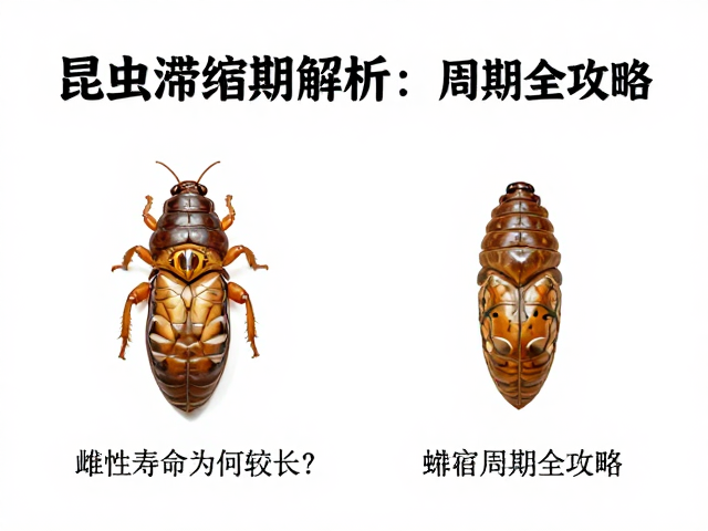 昆虫滞育期解析，雌性寿命为何较长？蜕皮周期全攻略