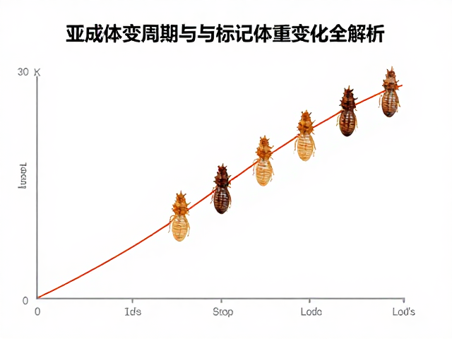 亚成体变色过程,蜕皮周期与标记体重变化全解析