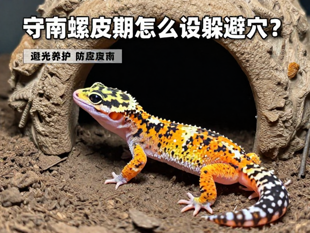 守宫蜕皮期怎么设躲避穴？避光养护防应激指南