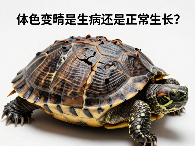 乌龟蜕皮周期详解，旧表皮裂开、体色变暗是生病还是正常生长？