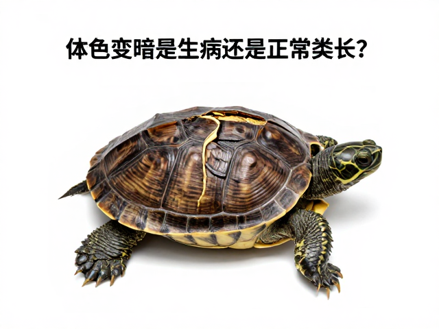 乌龟蜕皮周期详解，旧表皮裂开、体色变暗是生病还是正常生长？
