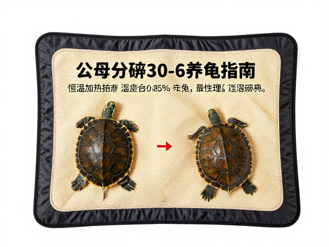 恒温加热垫，湿度70-85%养龟指南，公母分辨技巧