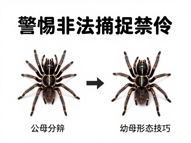 幼蛛分缸技巧,公母分辨指南,警惕非法捕捉禁令