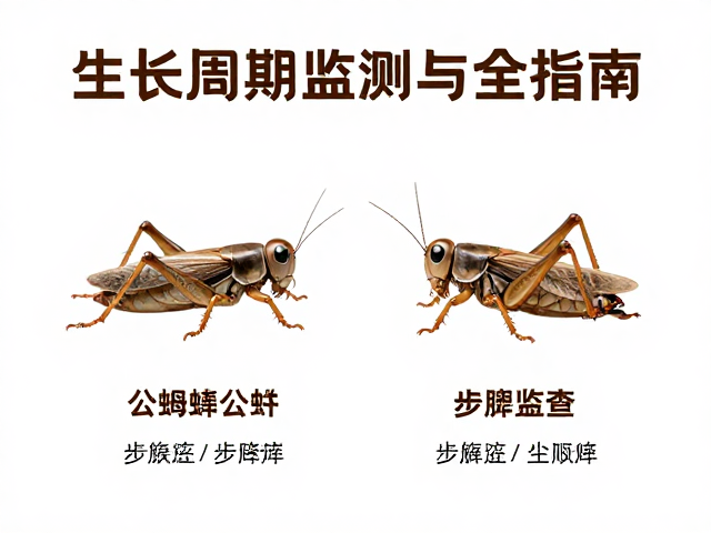 蟋蟀公母分辨与步足检查，生长周期监测全指南