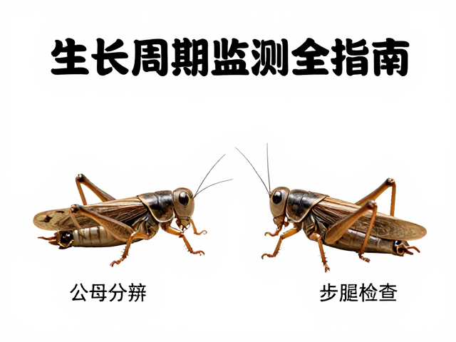 蟋蟀公母分辨与步足检查,生长周期监测全指南