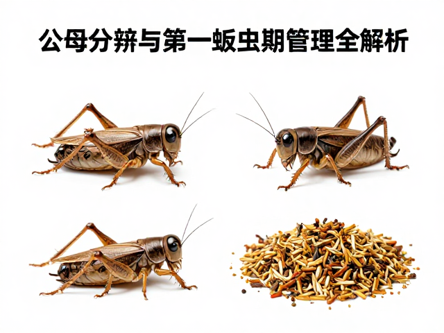 蟋蟀养殖干货，公母分辨、饲料投喂与第一蜕皮期管理全解析