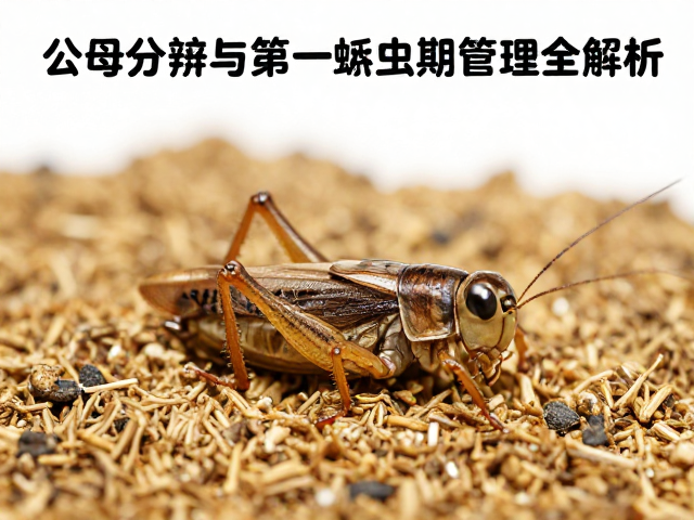 蟋蟀养殖干货，公母分辨、饲料投喂与第一蜕皮期管理全解析