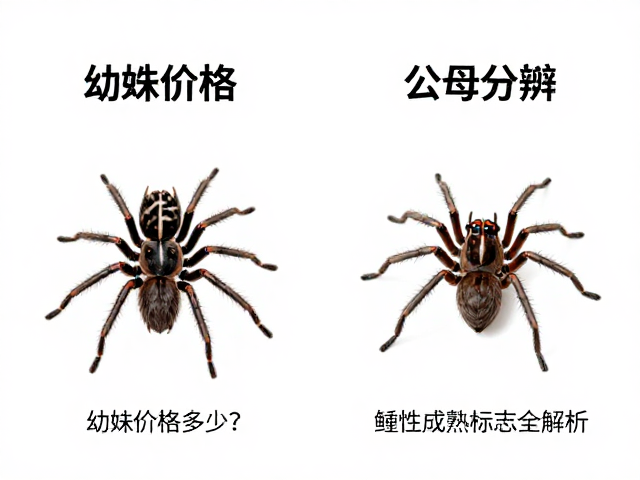 幼蛛价格多少？公母分辨与雄性成熟标志全解析