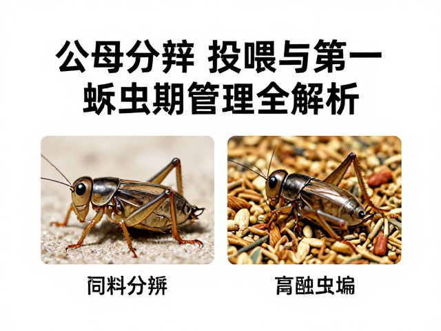蟋蟀养殖干货，公母分辨、饲料投喂与第一蜕皮期管理全解析