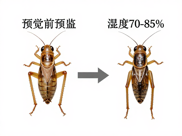 蟋蟀蜕皮前预兆，湿度70-85%，公母分辨技巧