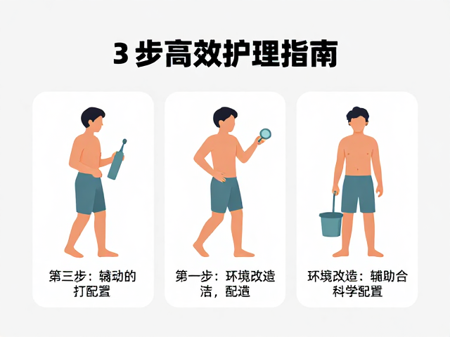 肢体缺失者缓慢移动如何清洁打理？3步高效护理指南