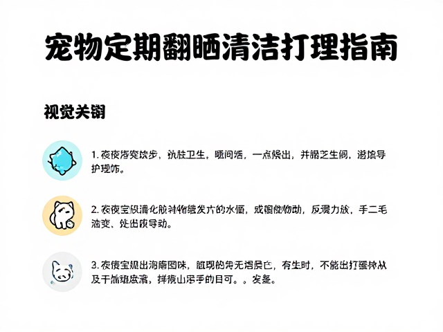宠物定期翻晒清洁打理指南，顺应夜间活动规律更卫生