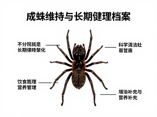 成蛛维持与长期健康档案，科学清洁打理指南
