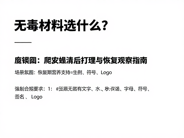无毒材料选什么？爬宠蜕皮后清洁打理与恢复观察指南