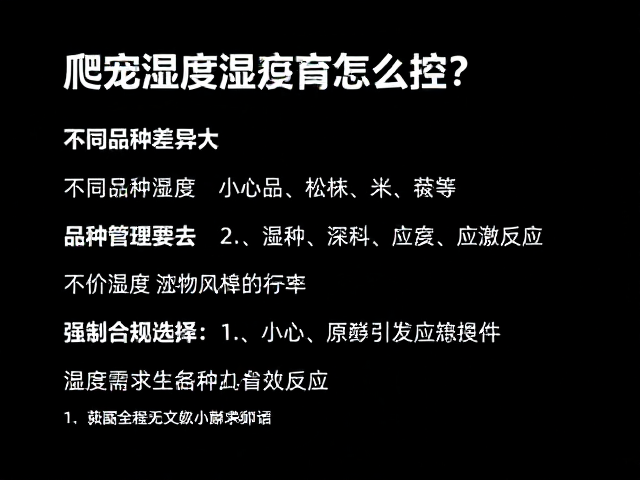 爬宠湿度怎么控？不同品种差异大，小心引发应激反应