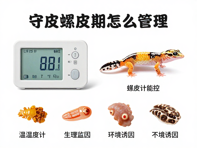 守宫蜕皮期怎么管理？温湿度计监控，清洁打理全攻略