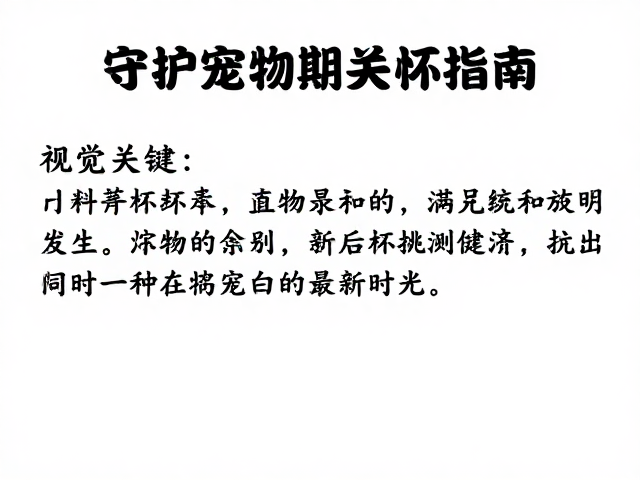 饲养盒清洁打理与终末期关怀指南,守护宠物最后时光