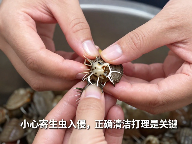 吃海鲜别直接用手抓！小心寄生虫入侵，正确清洁打理是关键