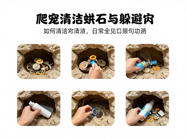 爬宠饲养，如何清洁蛲石与躲避穴？日常打理全攻略