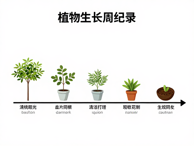 植物生长周期记录，清洁打理与活跃度观察指南