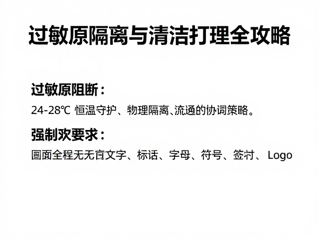 24-28°C恒温守护,过敏原隔离与清洁打理全攻略