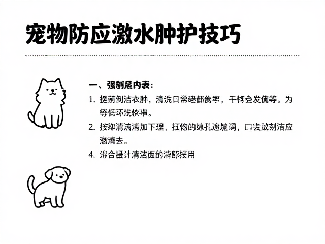 宠物防应激水肿预防,日常清洁打理关键技巧