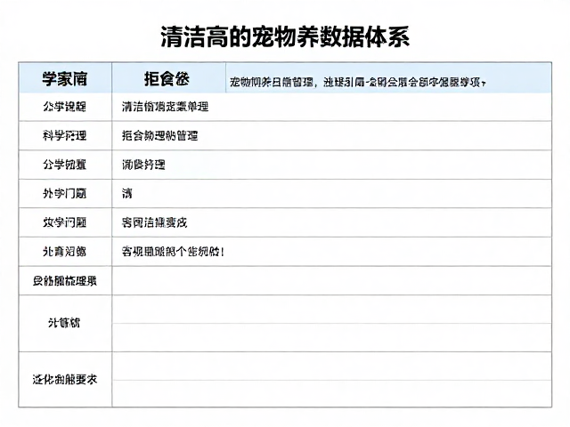 宠物饲养日志管理，清洁打理与拒食处理全攻略