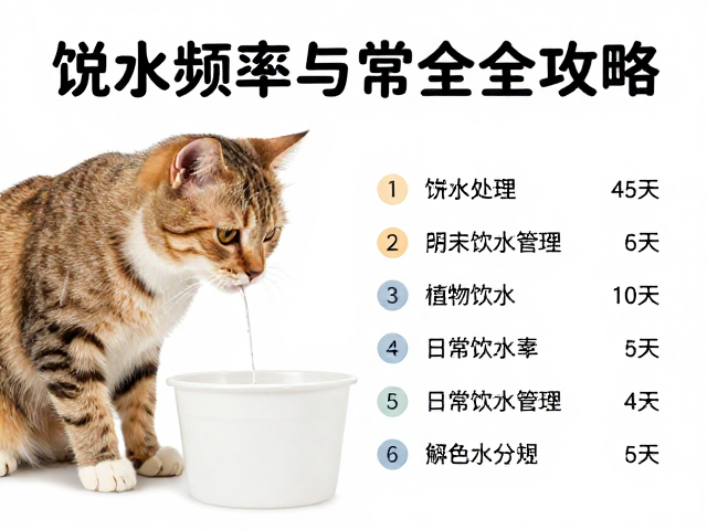 猫咪脱水处理，观察饮水频率与日常清洁打理全攻略