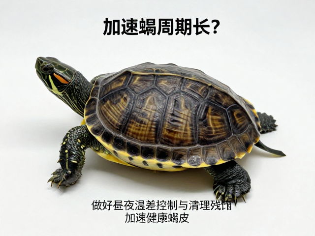 乌龟蜕皮周期长?做好昼夜温差控制与清理残饵,加速健康蜕皮
