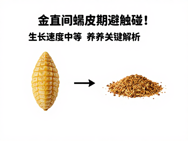 金直间蜕皮期避触碰！生长速度中等，养护关键解析
