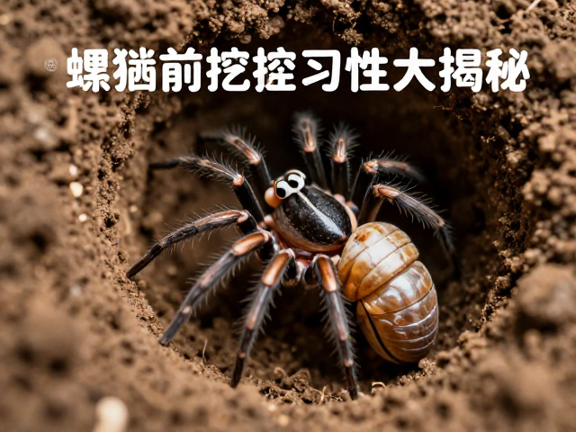 地栖蛛蜕皮周期全解,蜕皮前为何停食?挖掘习性大揭秘