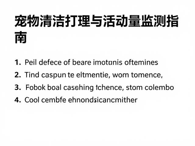 宠物清洁打理与活动量监测指南,如何有效预防寄生虫?