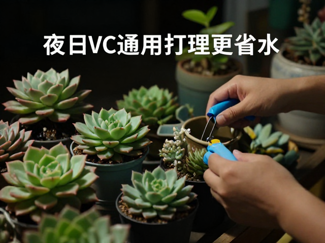 多肉夜间20-24℃通风防积水,清洁打理更省心