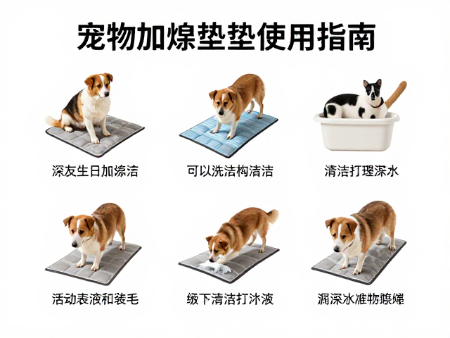 冬季宠物加温垫使用指南,清洁打理与防深水盆安全技巧