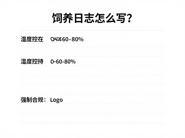 饲养日志怎么写？湿度控在60-80%的清洁打理指南