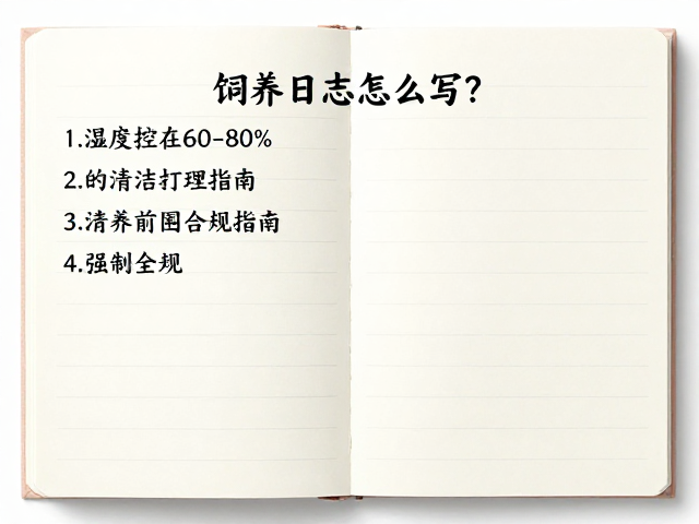 饲养日志怎么写？湿度控在60-80%的清洁打理指南