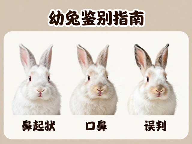 幼兔鉴别指南,通过鼻梁起伏与口鼻形状,警惕健康异常导致的误判