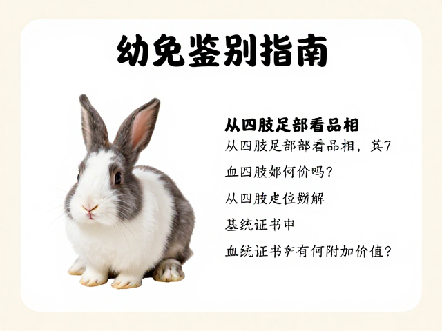 幼兔鉴别指南，从四肢足部看品相，血统证书有何附加价值？