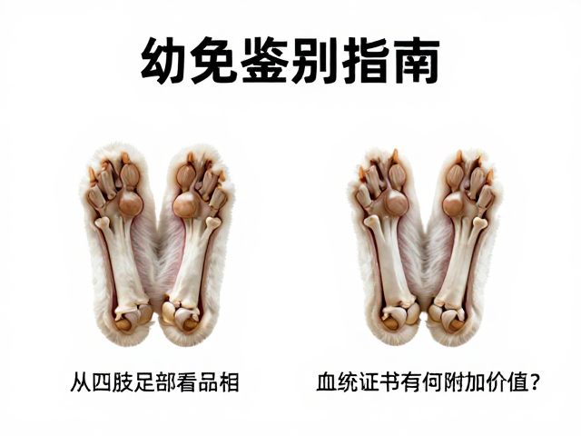 幼兔鉴别指南，从四肢足部看品相，血统证书有何附加价值？
