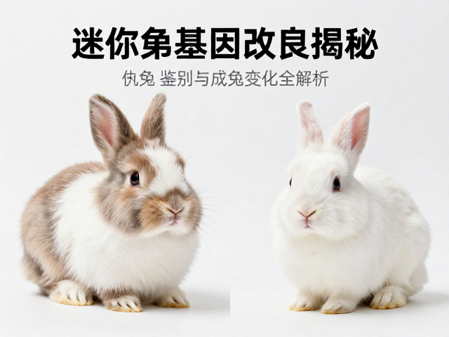 迷你儒兔基因改良揭秘,幼兔鉴别与成兔变化全解析