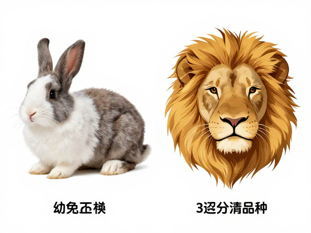 幼兔还是狮子头?揭秘体型相似兔子的鉴别误区,3招分清品种
