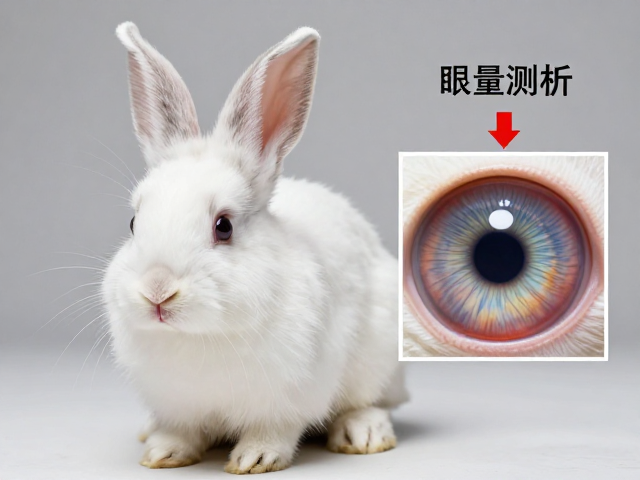 幼兔鉴别技巧，体重尺寸测量与眼睛虹膜环颜色解析
