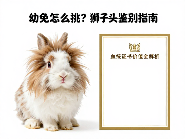 幼兔怎么挑？狮子头兔鉴别指南，血统证书附加价值全解析