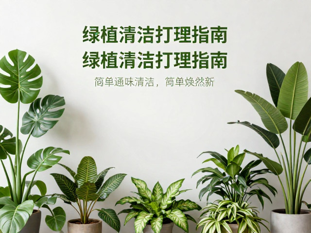 绿植清洁打理指南，选对植物，简单清洁让家居焕然一新